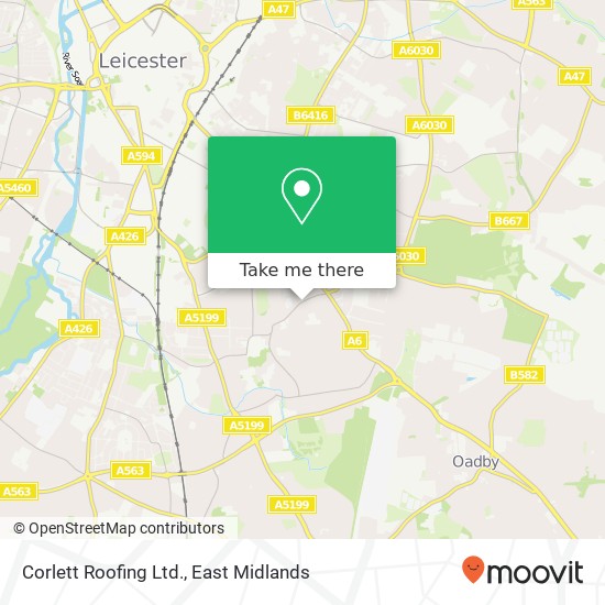 Corlett Roofing Ltd. map