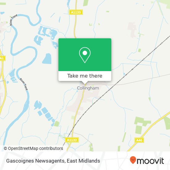 Gascoignes Newsagents map
