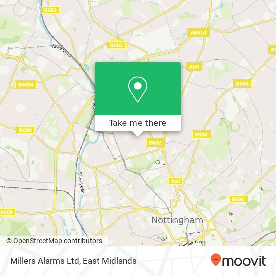 Millers Alarms Ltd map