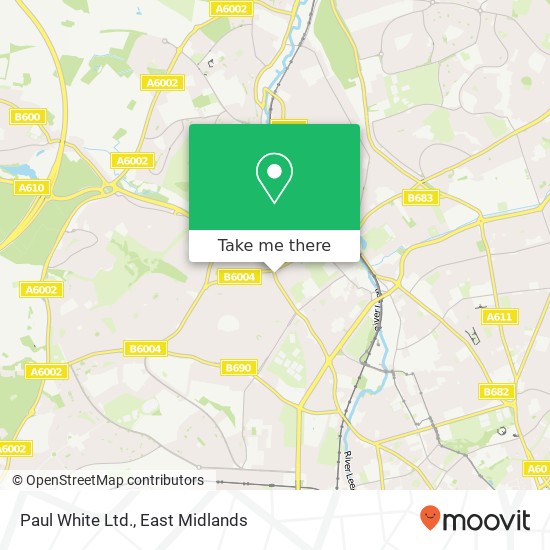 Paul White Ltd. map