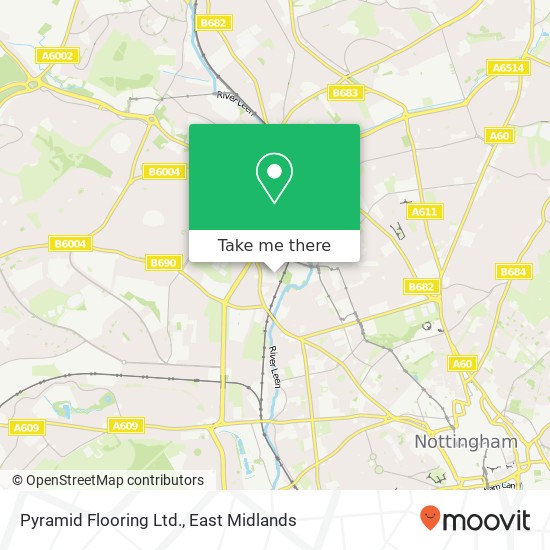 Pyramid Flooring Ltd. map