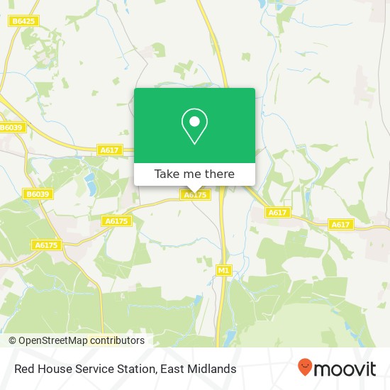 Red House Service Station map