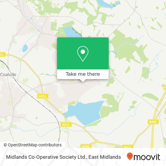Midlands Co-Operative Society Ltd. map