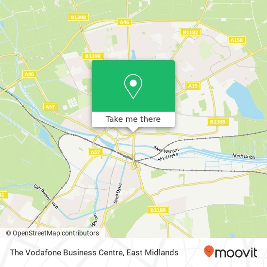 The Vodafone Business Centre map