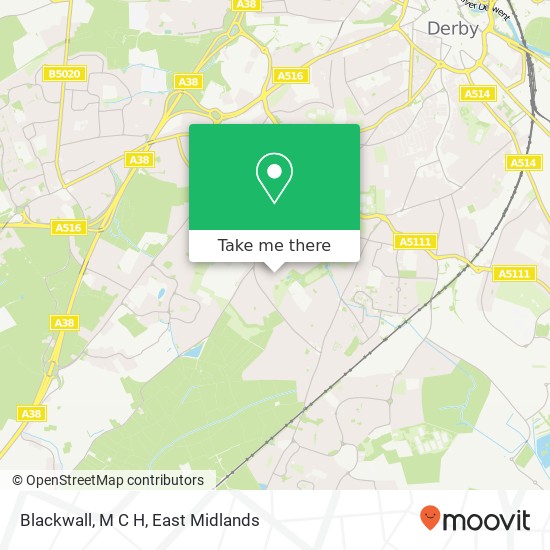 Blackwall, M C H map