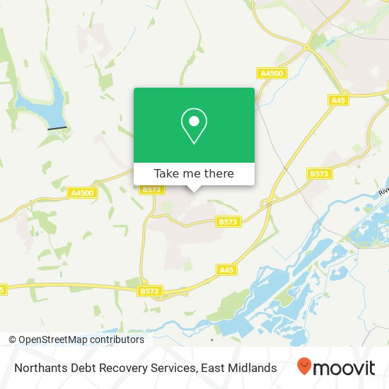 Northants Debt Recovery Services map