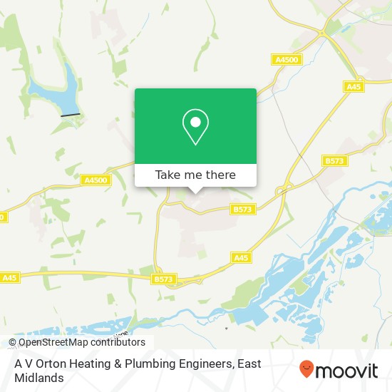 A V Orton Heating & Plumbing Engineers map