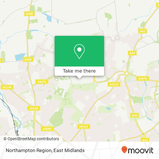 Northampton Region map