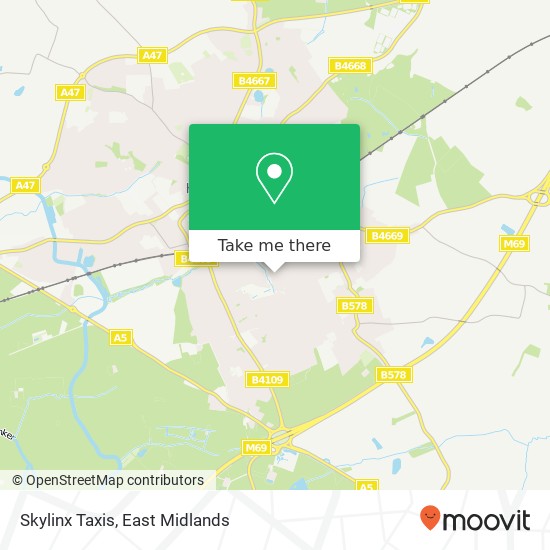Skylinx Taxis map