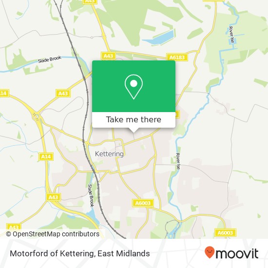 Motorford of Kettering map