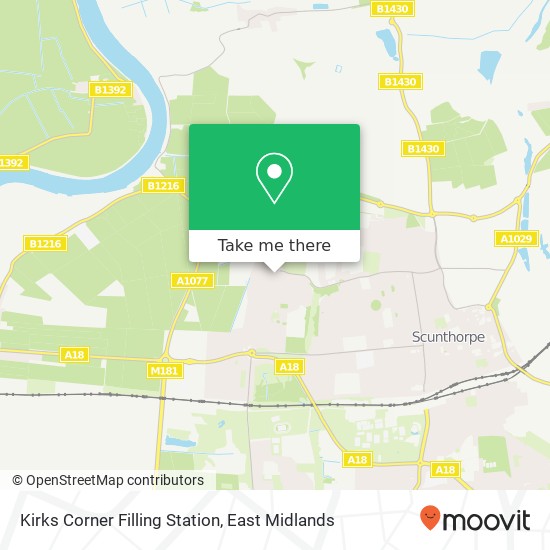 Kirks Corner Filling Station map
