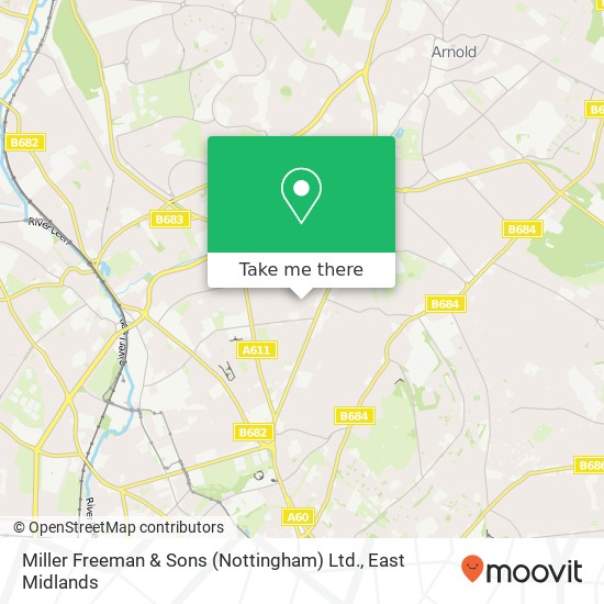 Miller Freeman & Sons (Nottingham) Ltd. map