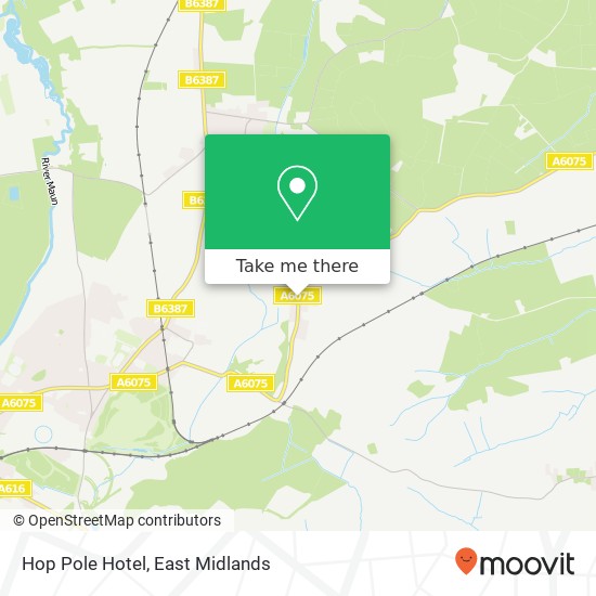 Hop Pole Hotel map