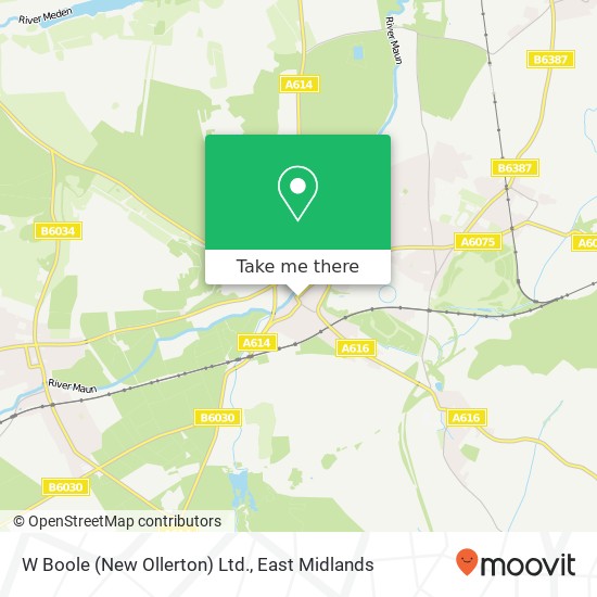 W Boole (New Ollerton) Ltd. map