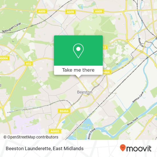 Beeston Launderette map