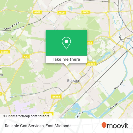 Reliable Gas Services map