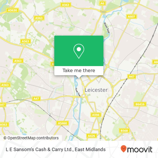 L E Sansom's Cash & Carry Ltd. map