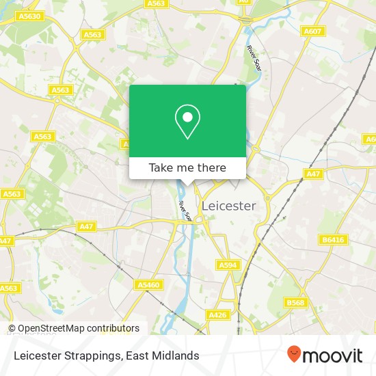 Leicester Strappings map