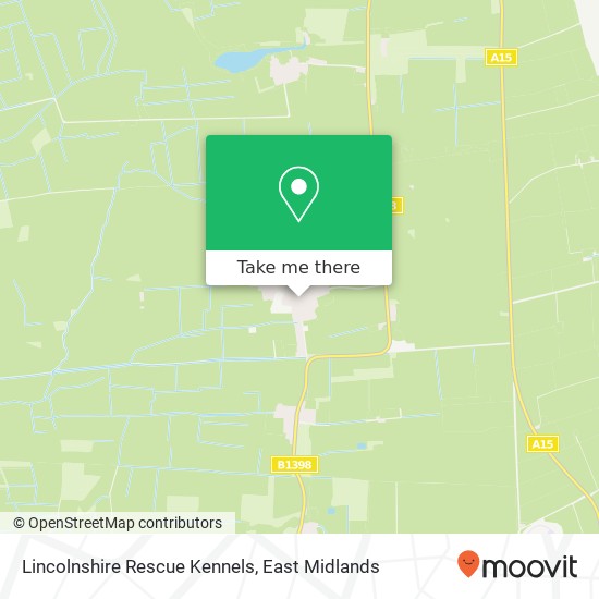 Lincolnshire Rescue Kennels map