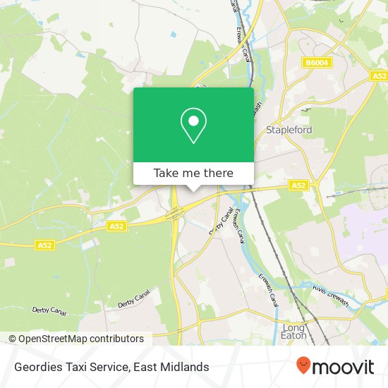 Geordies Taxi Service map