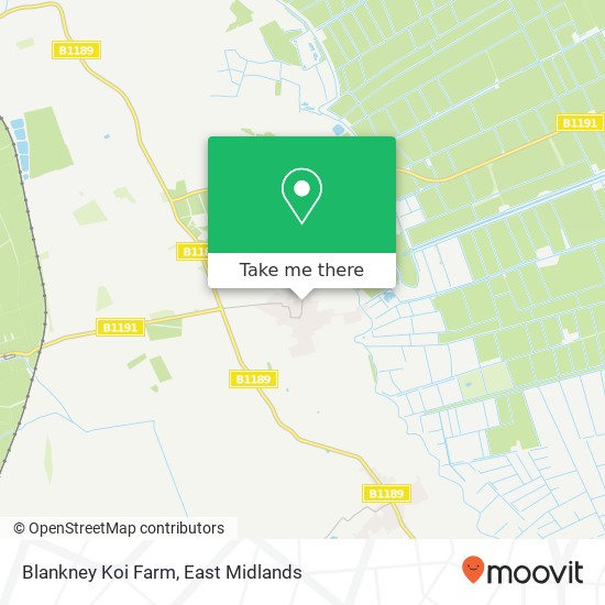 Blankney Koi Farm map