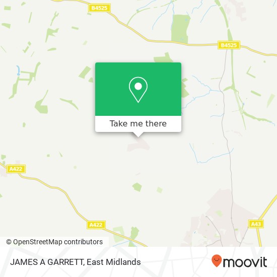 JAMES A GARRETT map