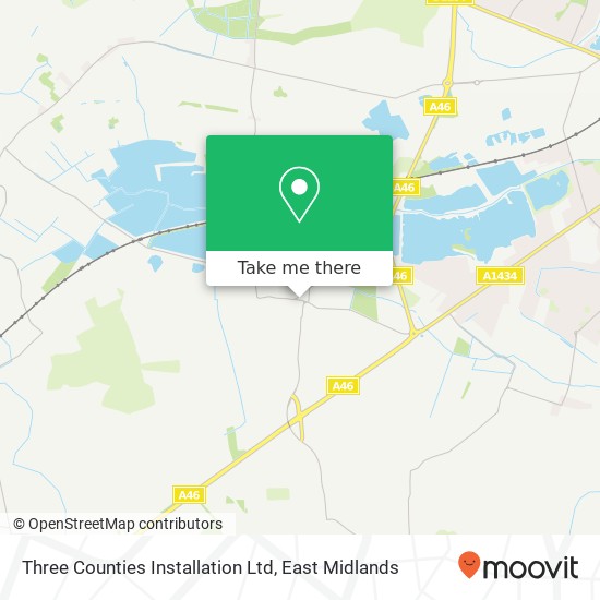 Three Counties Installation Ltd map