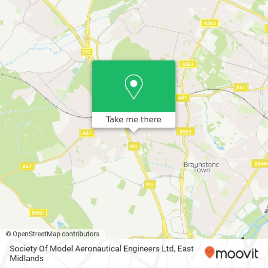 Society Of Model Aeronautical Engineers Ltd map