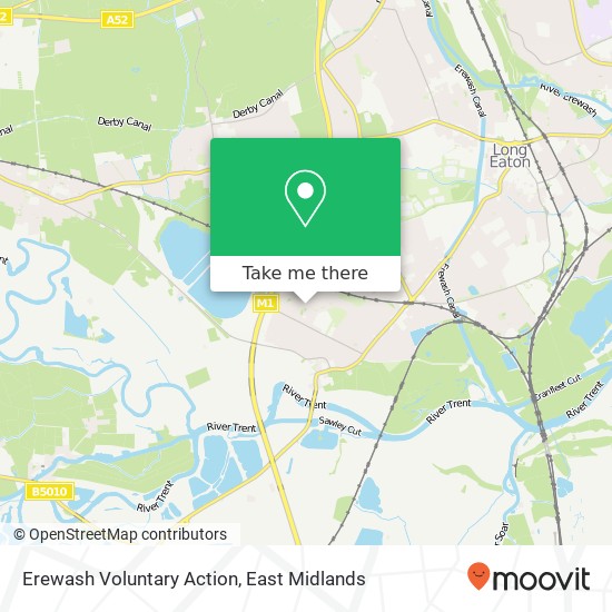 Erewash Voluntary Action map