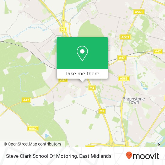 Steve Clark School Of Motoring map