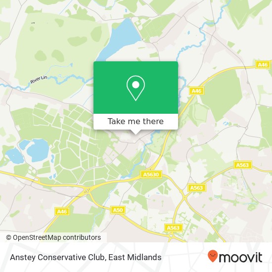 Anstey Conservative Club map