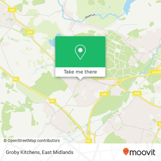 Groby Kitchens map