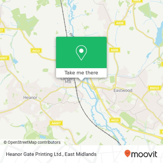 Heanor Gate Printing Ltd. map