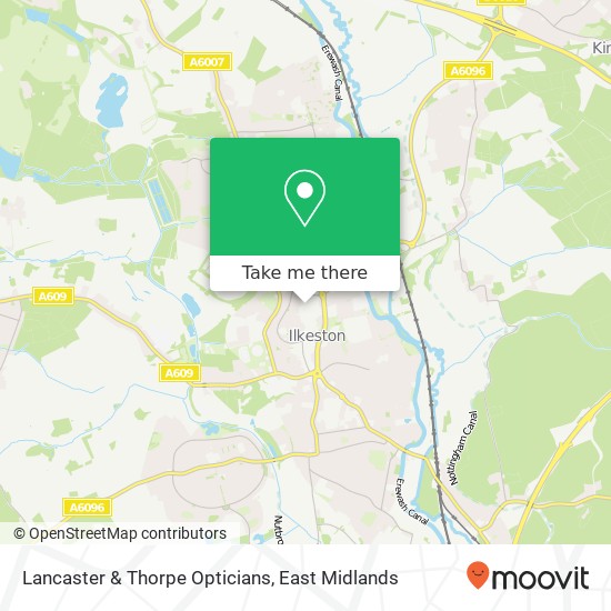 Lancaster & Thorpe Opticians map
