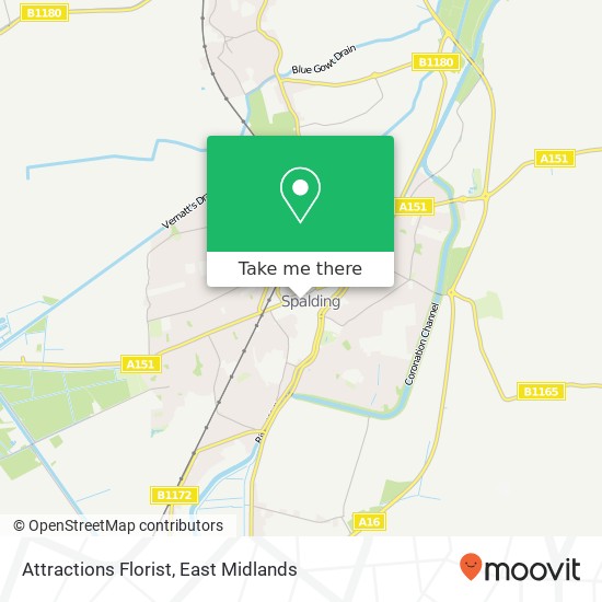 Attractions Florist map