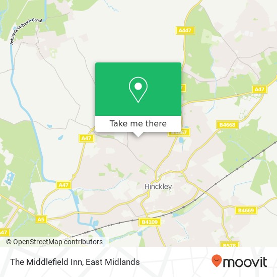 The Middlefield Inn map