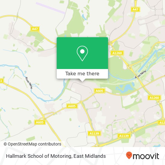 Hallmark School of Motoring map
