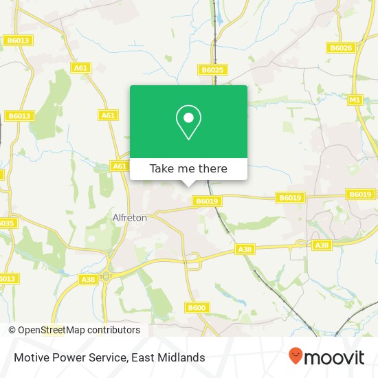 Motive Power Service map