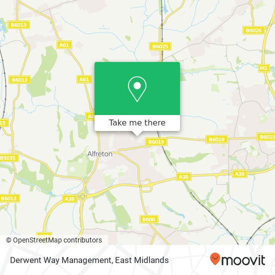 Derwent Way Management map