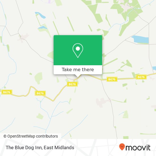 The Blue Dog Inn map