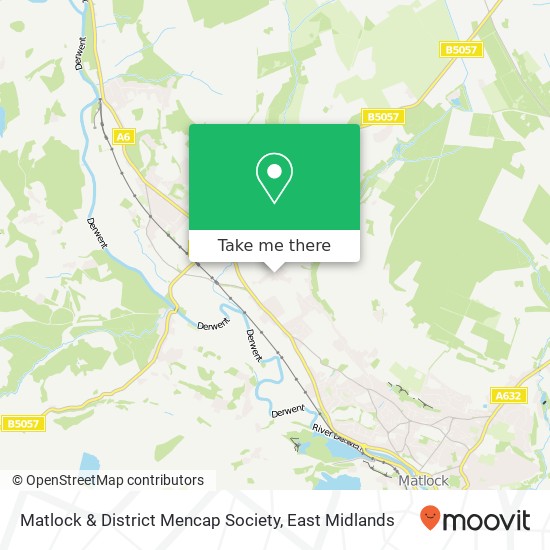 Matlock & District Mencap Society map