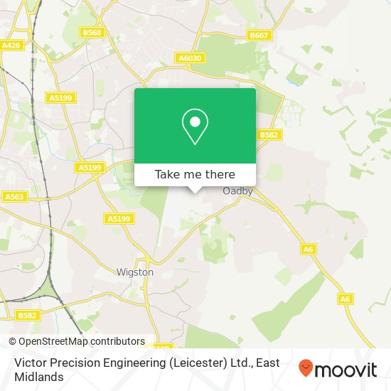 Victor Precision Engineering (Leicester) Ltd. map