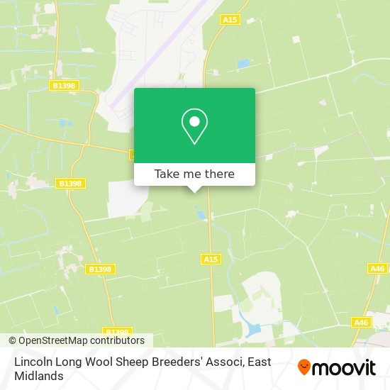Lincoln Long Wool Sheep Breeders' Associ map