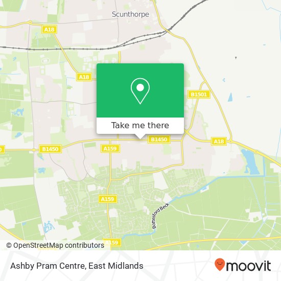 Ashby Pram Centre map