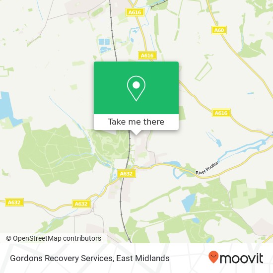 Gordons Recovery Services map