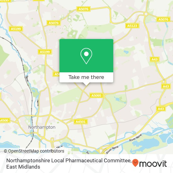 Northamptonshire Local Pharmaceutical Committee map