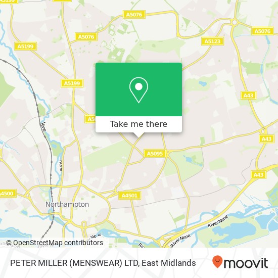 PETER MILLER (MENSWEAR) LTD map