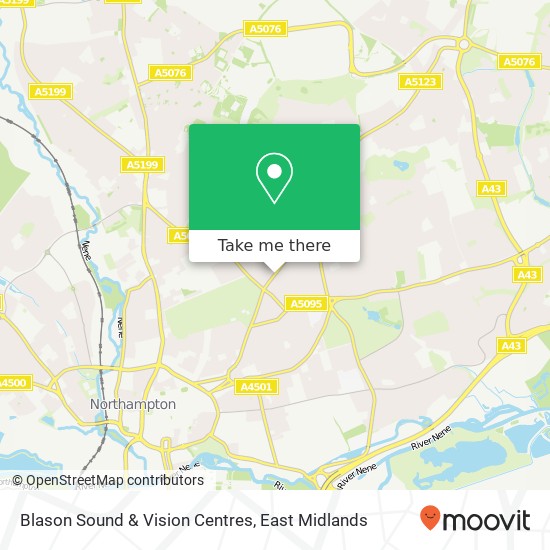 Blason Sound & Vision Centres map