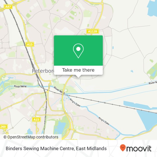 Binders Sewing Machine Centre map