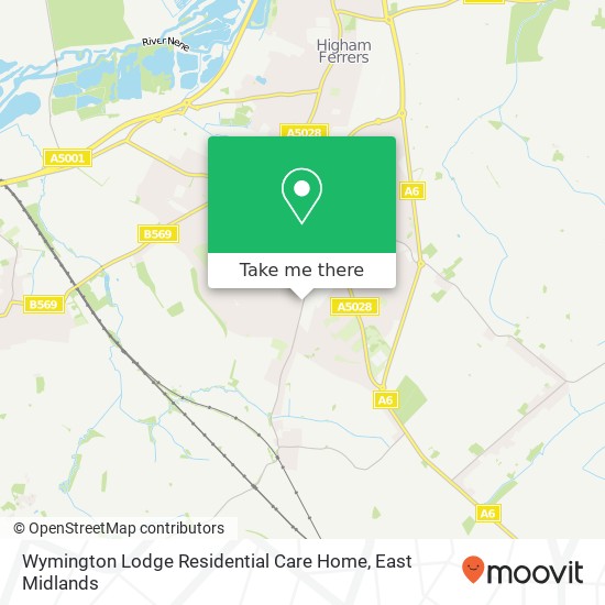 Wymington Lodge Residential Care Home map